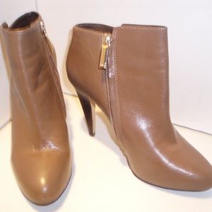 Banana Republic Taupe Leather Booties/Heels-8 M